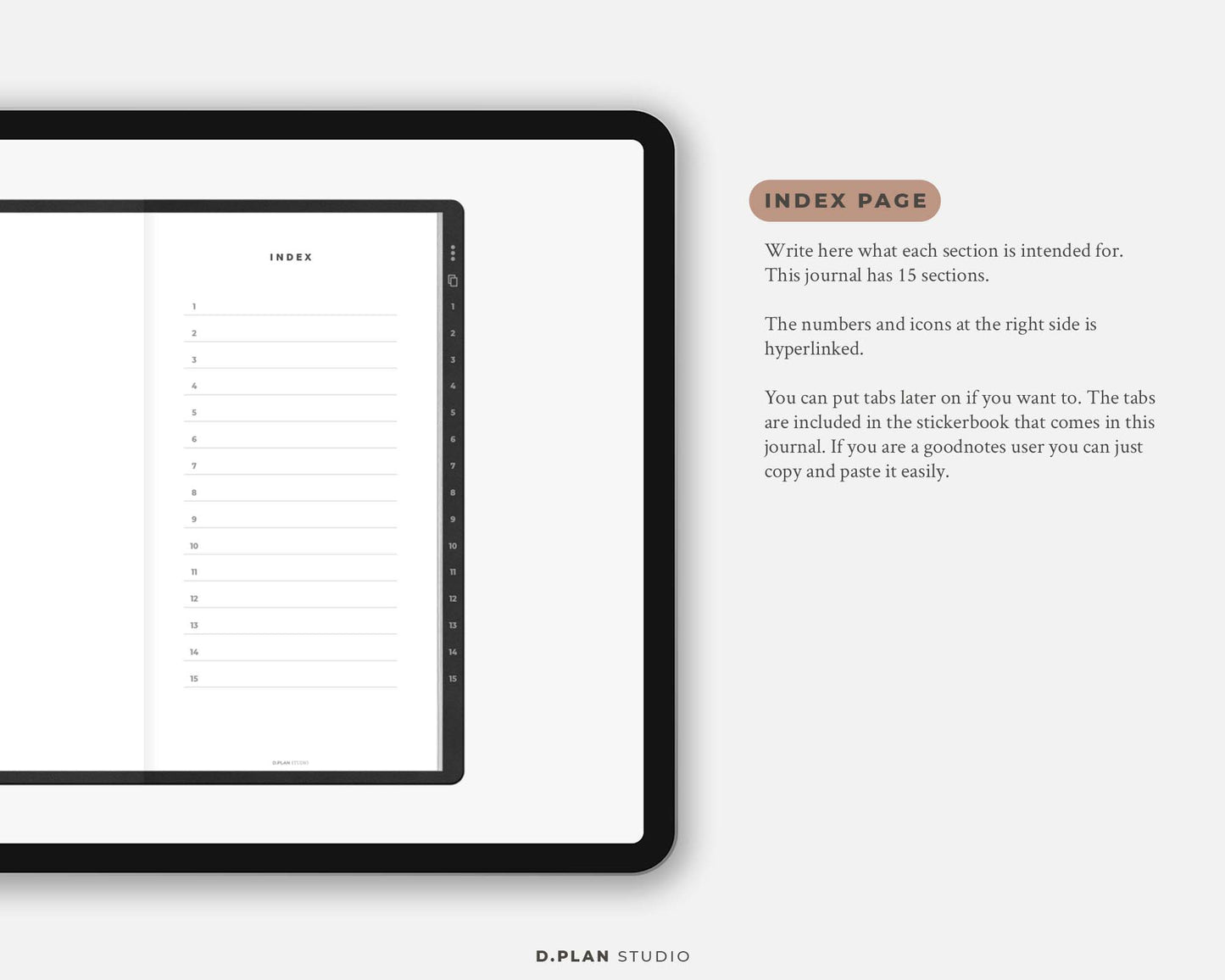 Hyperlinked Digital Journal Slim - Black