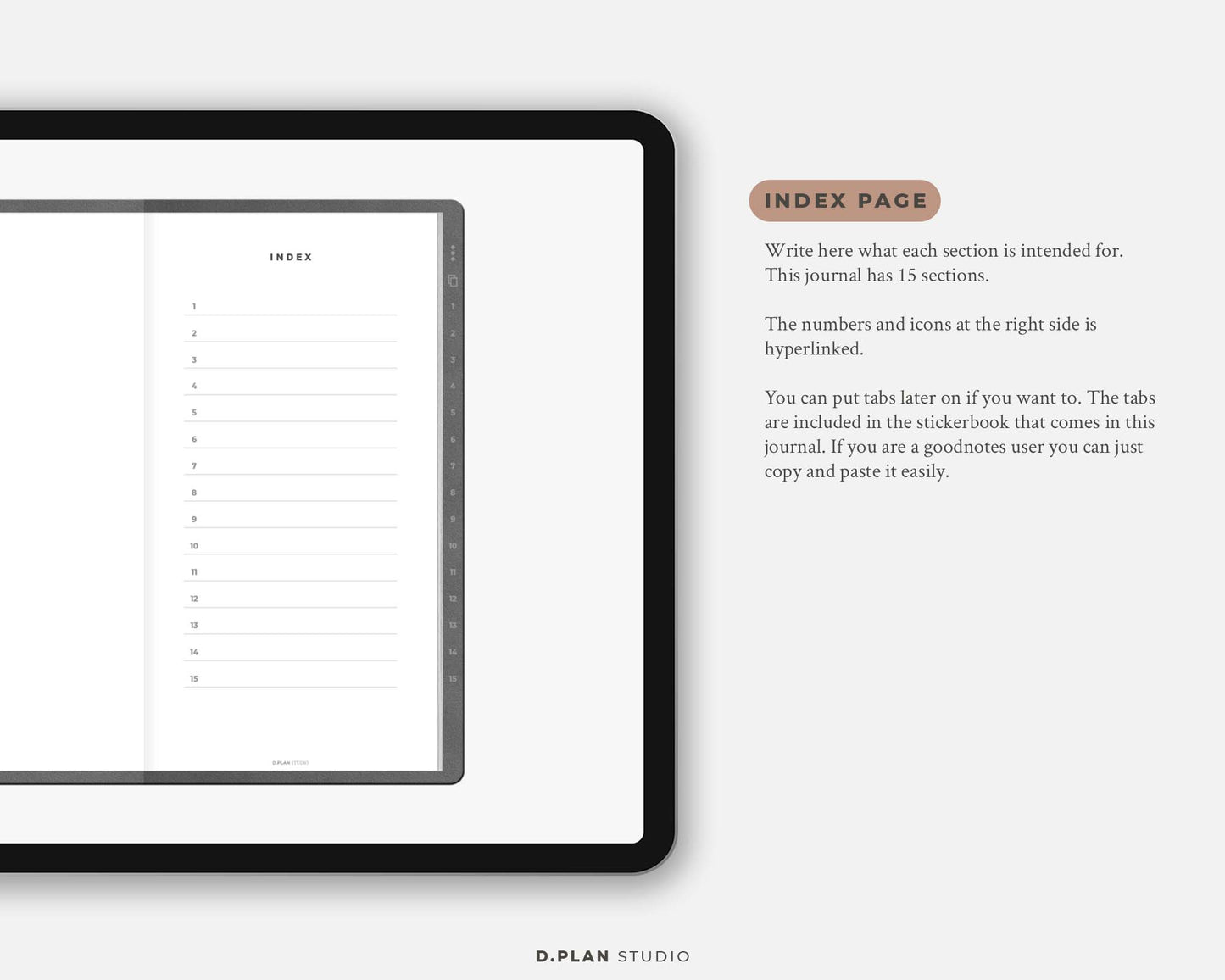 Hyperlinked Digital Journal Slim - Grey
