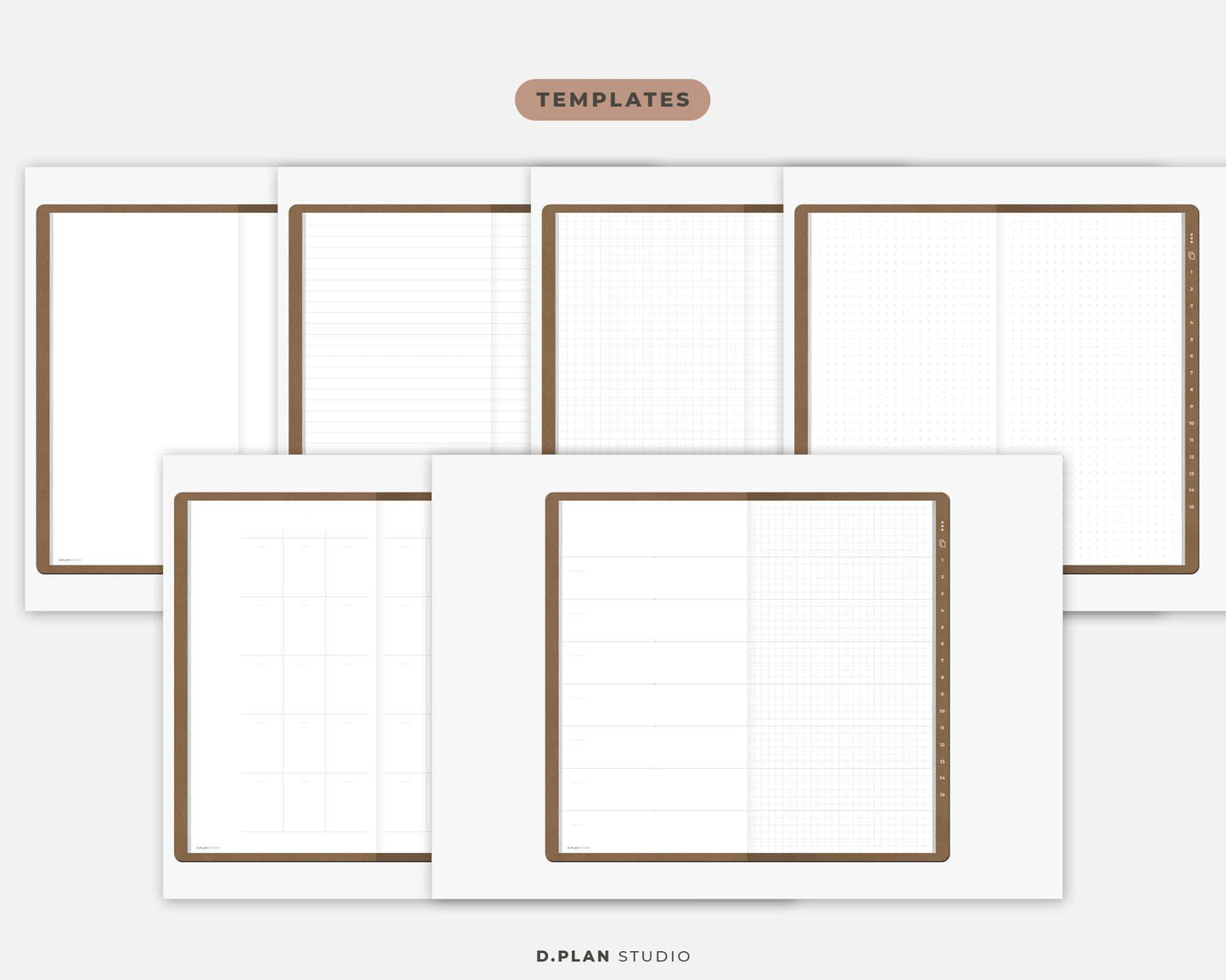Hyperlinked Digital Journal Slim - Mocha