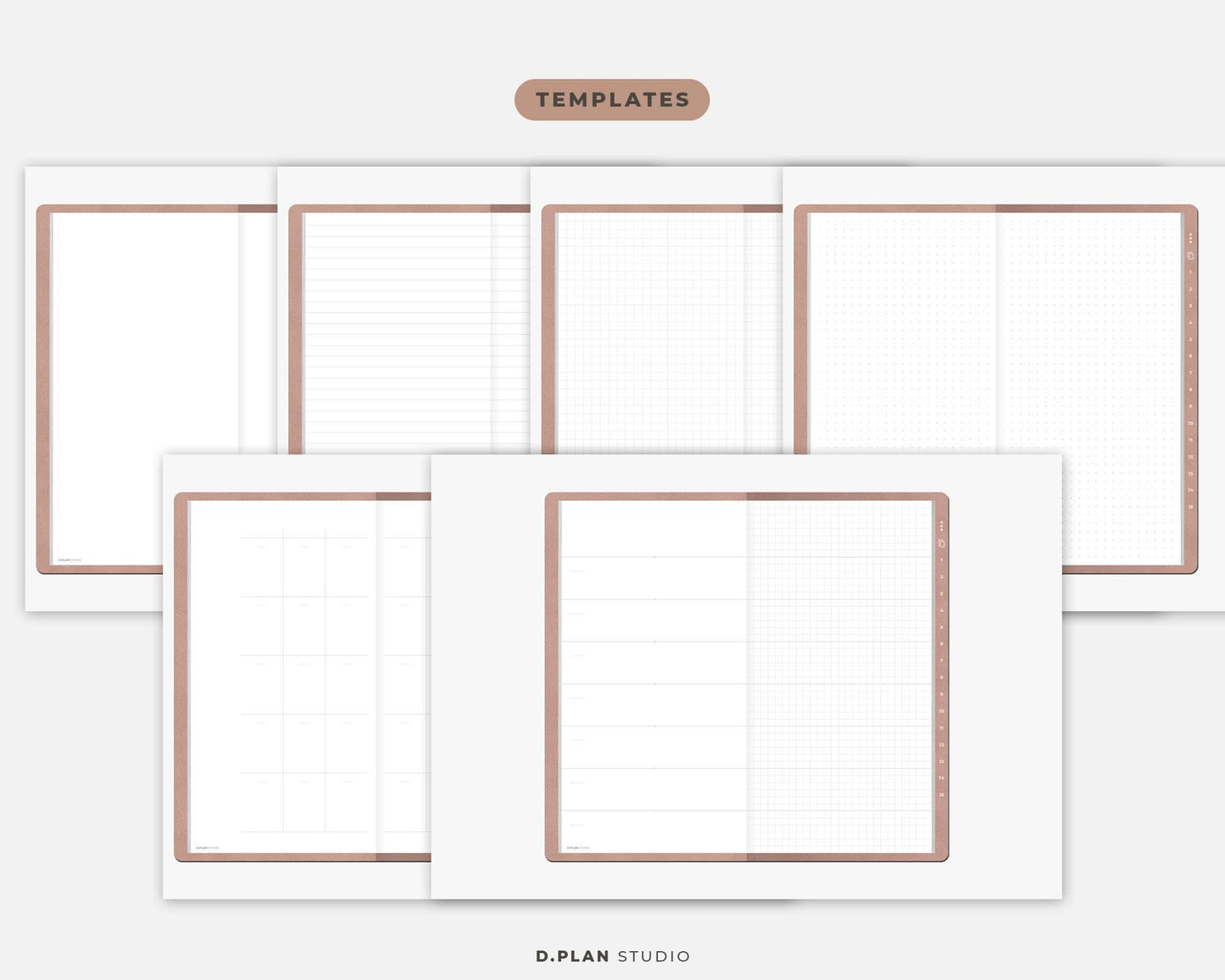 Hyperlinked Digital Journal Slim - Blush Pink