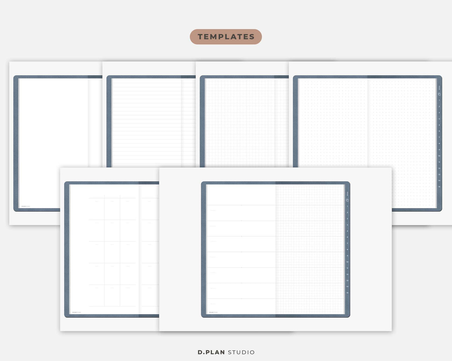 Hyperlinked Digital Journal Slim - Powder Blue