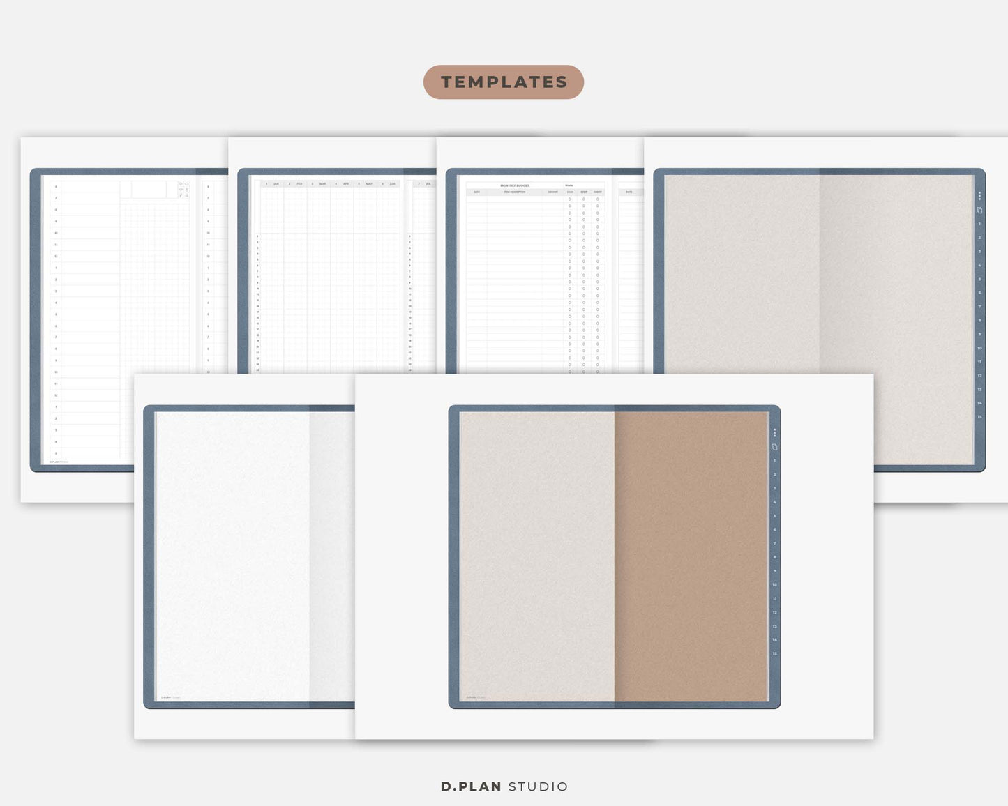 Hyperlinked Digital Journal Slim - Powder Blue
