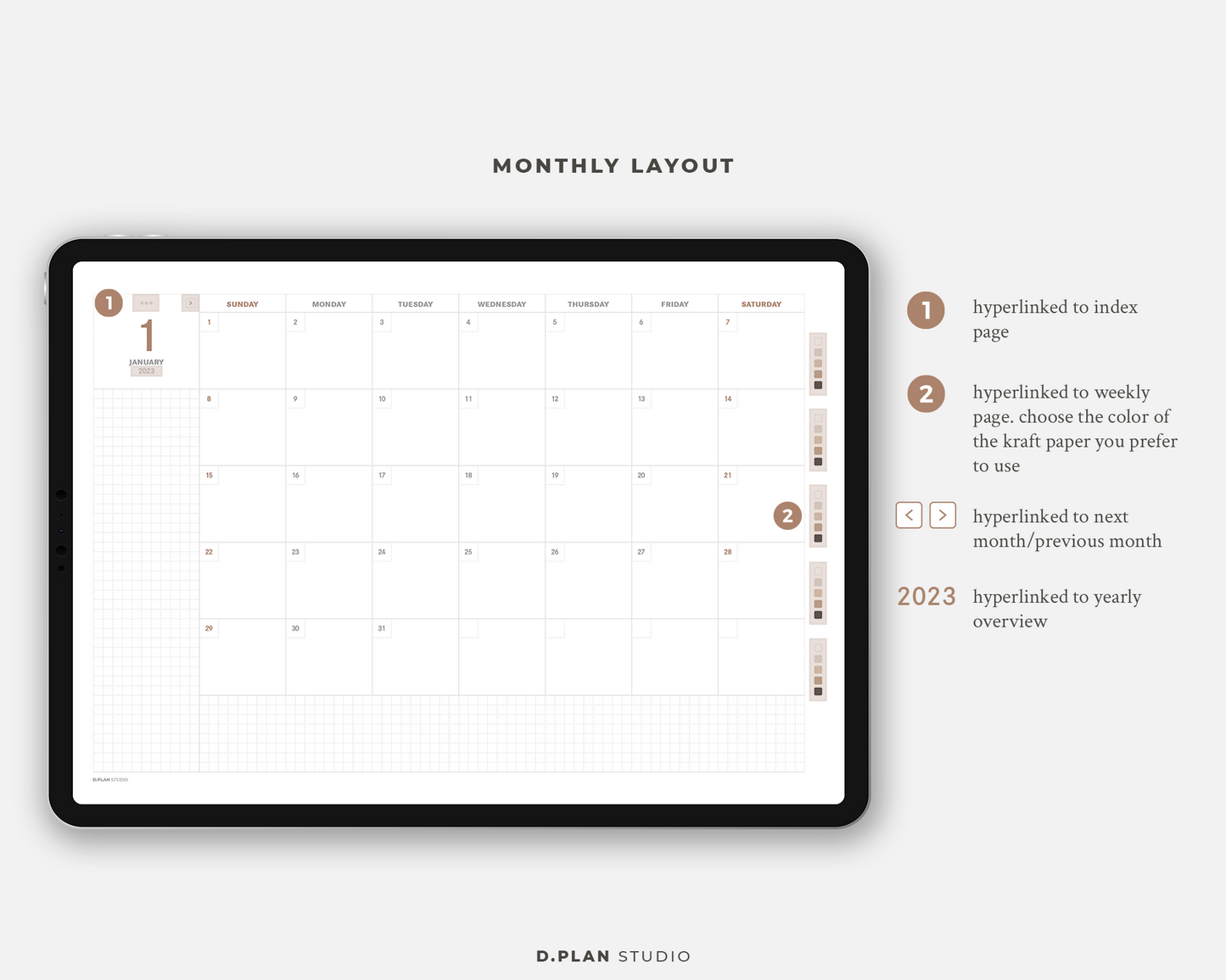 2023 Hyperlinked Digital Planner - V1