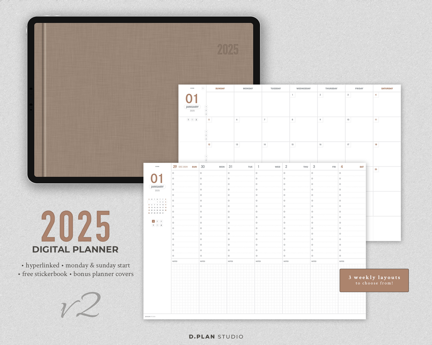 2025 Hyperlinked Digital Planner - V2