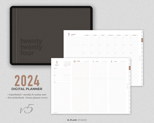 2024 Hyperlinked Digital Planner - V5