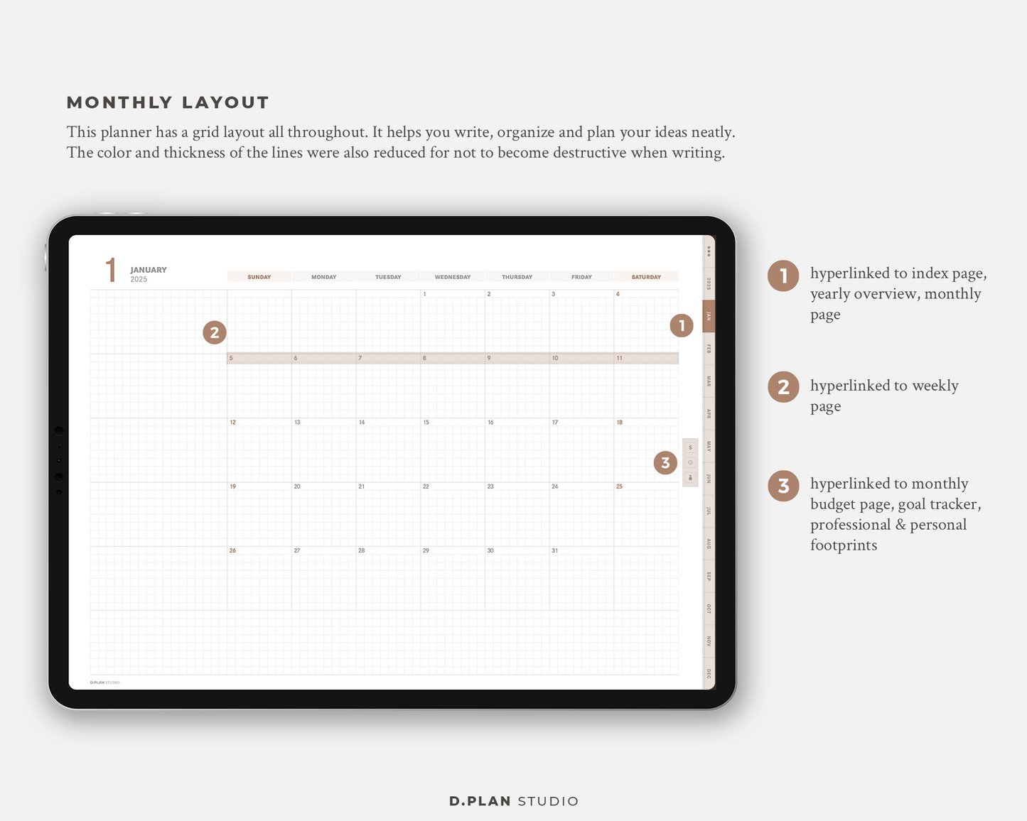 2025 Hyperlinked Digital Planner - V4