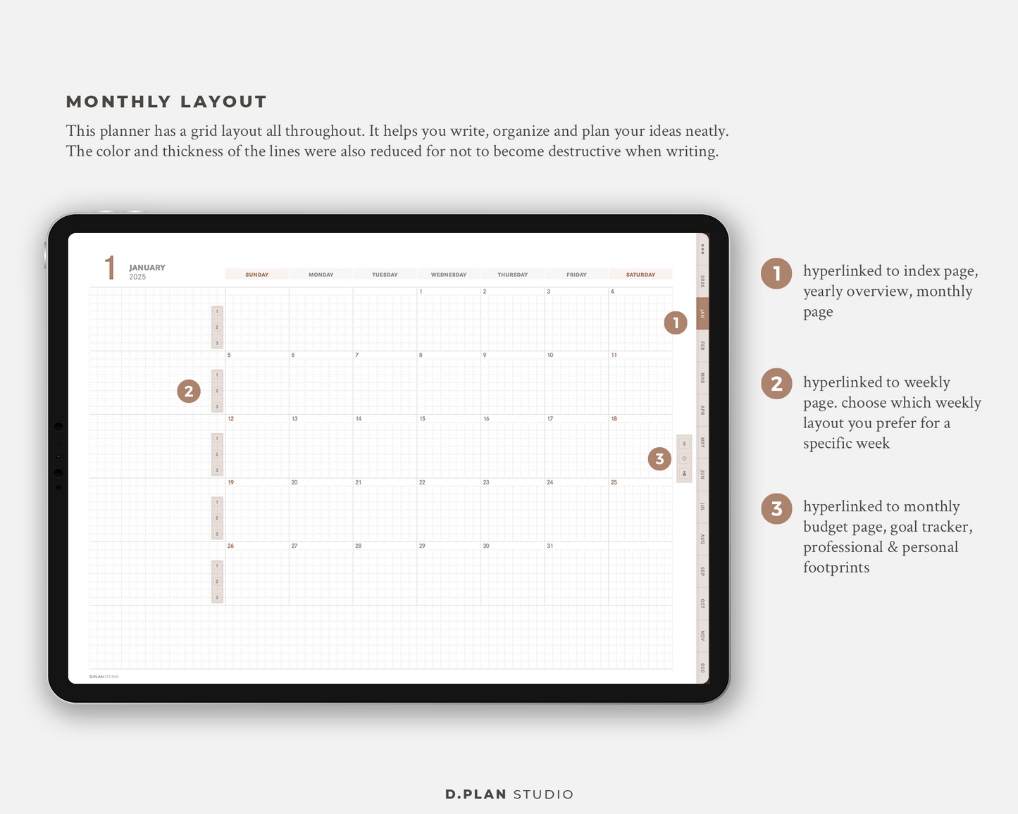 2025 Hyperlinked Digital Planner - V3