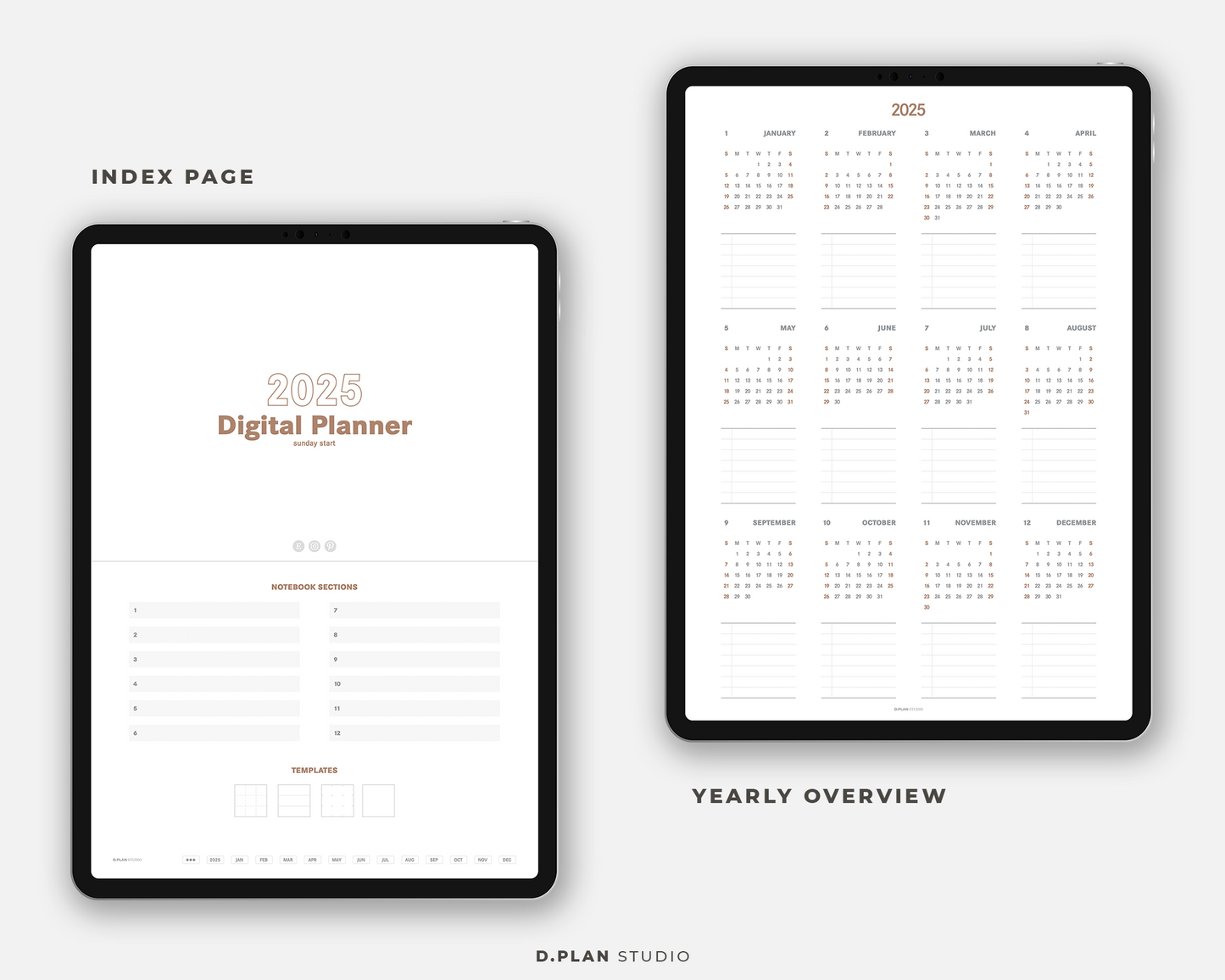 2025 Hyperlinked Digital Planner - V5