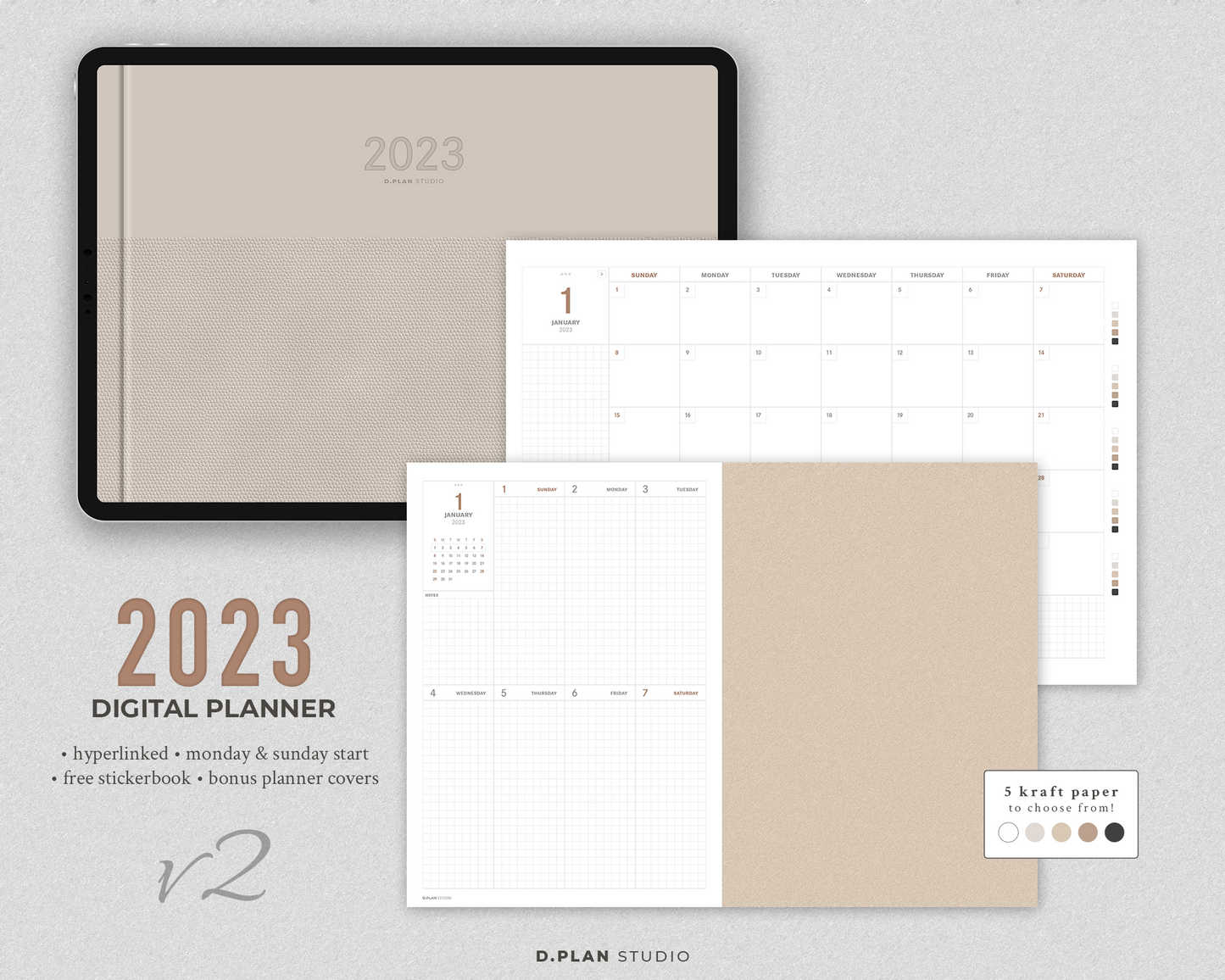2023 Hyperlinked Digital Planner - V2