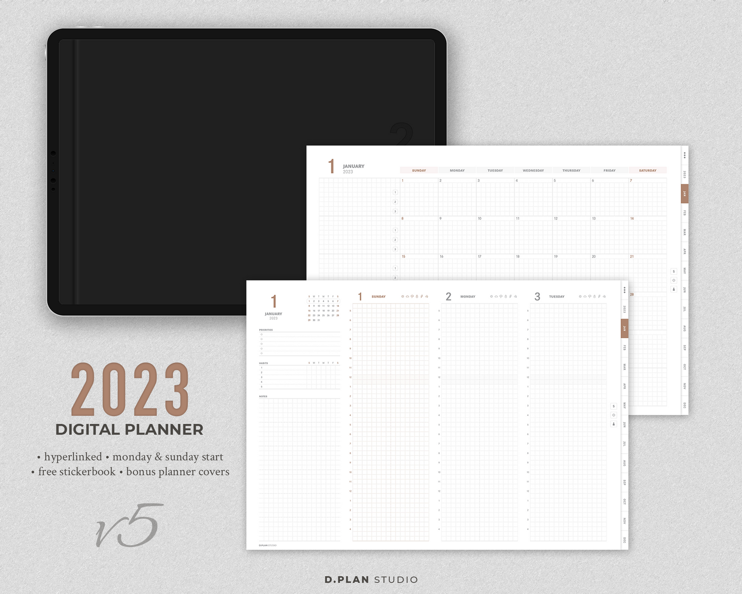 2023 Hyperlinked Digital Planner - V5