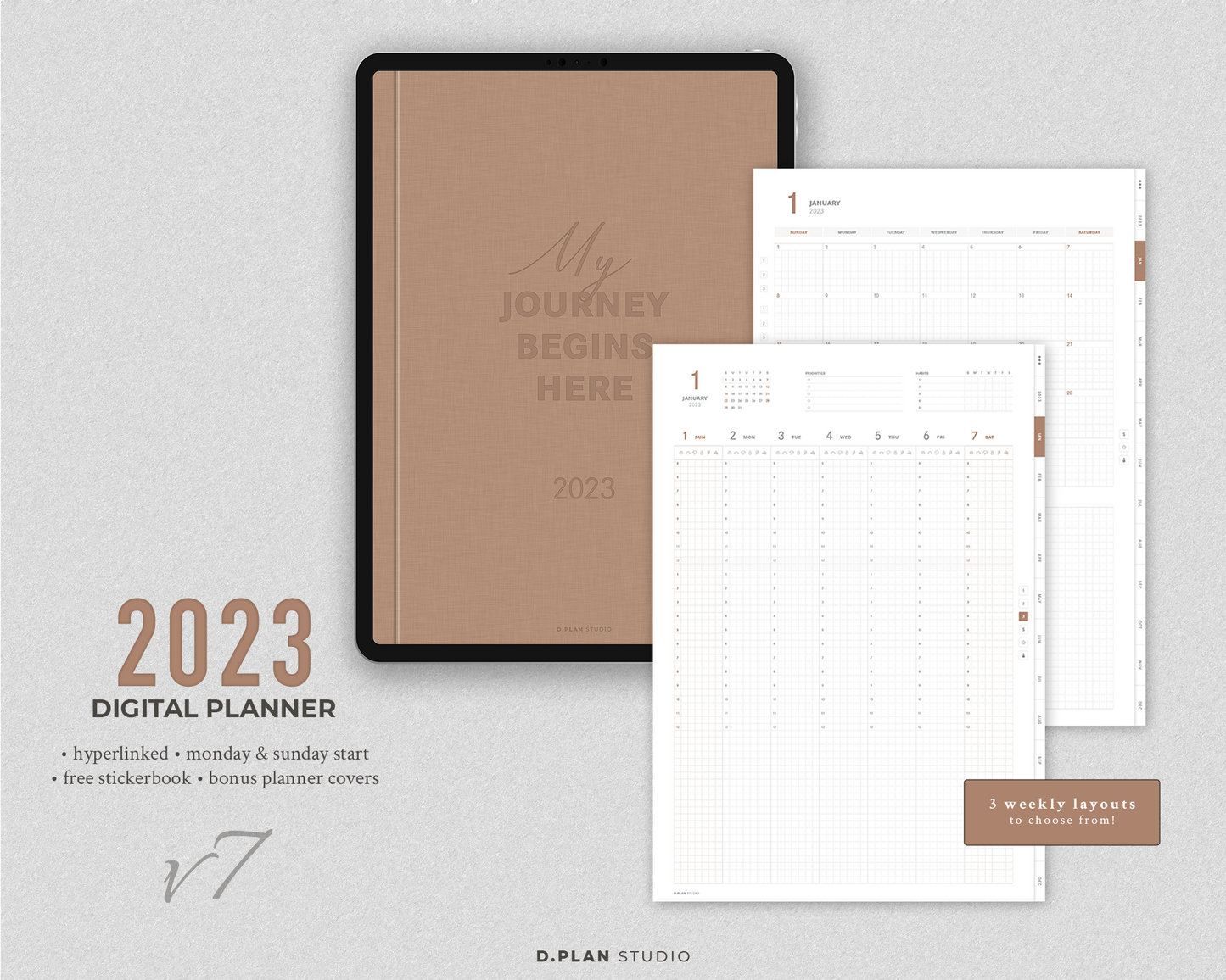 2023 Hyperlinked Digital Planner - V7